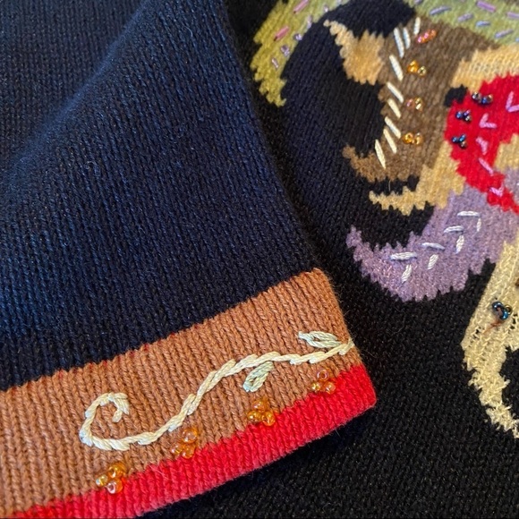 Vintage J Two NY Rooster Embroidered Cardigan Sweater - M - Picture 8 of 14